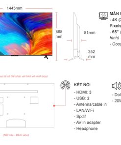 Google Tivi TCL 4K 65 inch 65P638 - 13