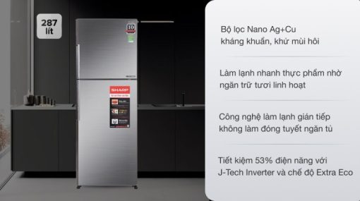 Tủ lạnh Sharp Inverter 287 lít SJ-X316E-DS - 7
