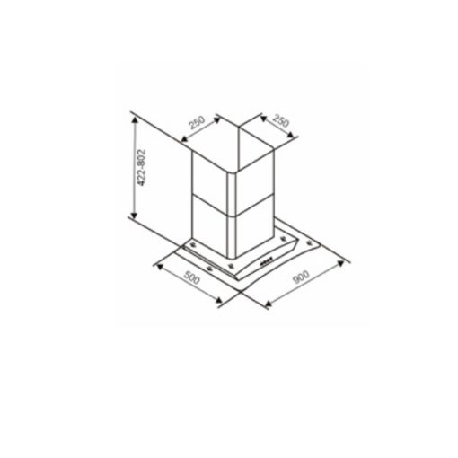 MÁY HÚT MÙI KÍNH CONG HIỆN ĐẠI CAPRI CR-648H
