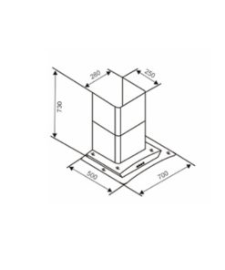 MÁY HÚT MÙI KÍNH CONG HIỆN ĐẠI CAPRI CR-646H