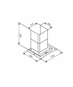 MÁY HÚT MÙI TUM KÍNH CAPRI CR-638H