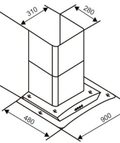 Máy hút mùi tum kính Capri CR-639H - 4 MÁY HÚT MÙI TUM KÍNH CAPRI CR-639H