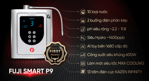 MÁY LỌC NƯỚC ION KIỀM FUJI SMART P9