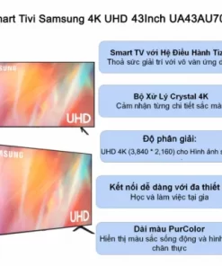 Smart Tivi Samsung 4K 43 inch UA43AU7002KXXV - 14 Smart Tivi Samsung 4K 43 inch UA43AU7002KXXV - 13