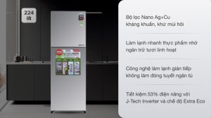Tủ lạnh Sharp Inverter 224 lít SJ-X251E-SL - 28