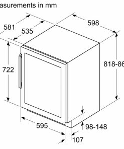 TỦ RƯỢU ÂM SIEMENS KU21WAHG0 - 6 TỦ RƯỢU ÂM SIEMENS KU21WAHG0 - 5