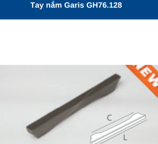 TAY NẮM GARIS GH76.128 - 5