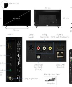 Google Tivi Sony 4K 43 inch KD-43X75K - 19
