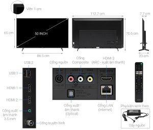 Google Tivi Sony 4K 50 inch KD-50X75K - 15