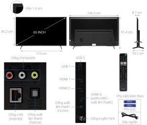 Google Tivi Sony 4K 65 inch KD-65X75K - 17