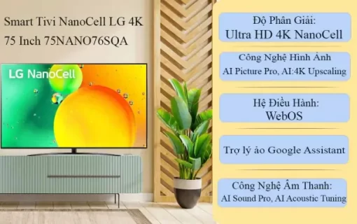 Smart Tivi NanoCell LG 4K 75 inch 75NANO76SQA - 3