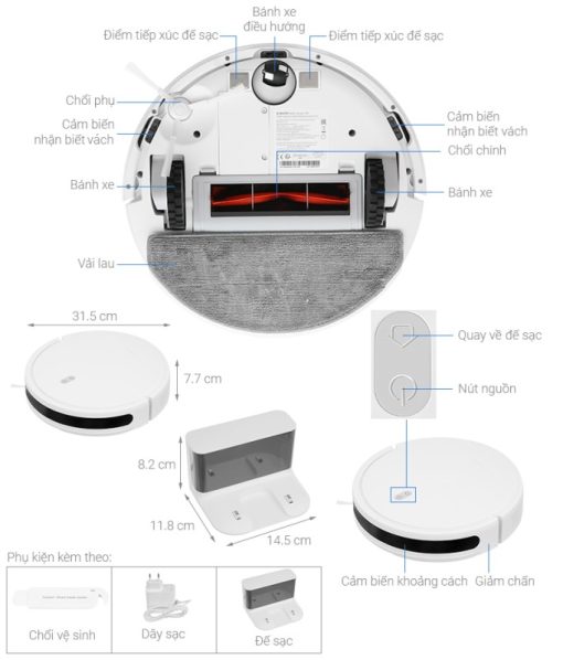 Máy hút bụi Xiaomi Robot Vacuum E10 EU BHR6783EU - 3