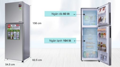 Tủ lạnh Sharp Inverter 224 lít SJ-X251E-SL - 4