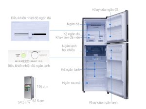 Tủ lạnh Sharp Inverter 224 lít SJ-X251E-DS - 17