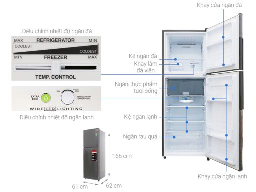 Tủ lạnh Sharp Inverter 287 lít SJ-X316E-DS - 3