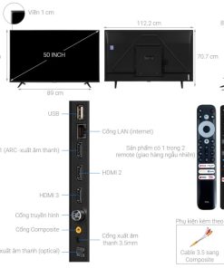 Android Tivi 4K TCL 50 Inch 50P615 - 15