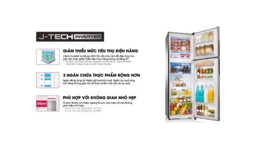 Tủ lạnh Sharp Inverter 315 lít SJ-X346E-SL - 5