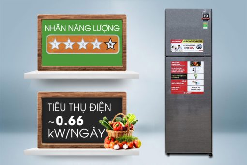 Tủ lạnh Sharp Inverter 271 lít SJ-X281E-DS - 7
