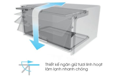 Tủ lạnh Sharp Inverter 271 lít SJ-X281E-DS - 11