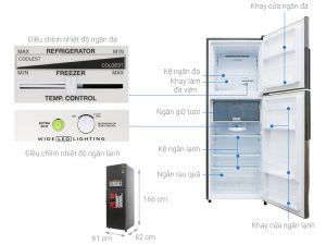 Tủ lạnh Sharp Inverter 287 lít SJ-X316E-SL - 13