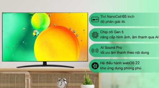 Smart Tivi LG 4K 65 inch 65NANO76SQA - 9