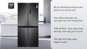 Tủ lạnh Samsung Inverter 488 lít RF48A4000B4/SV - 33