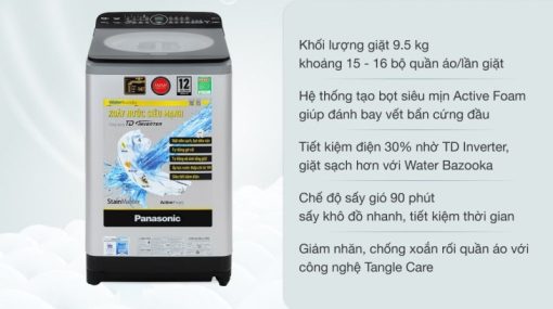 Máy giặt Panasonic Inverter 9.5 kg NA-FD95X1LRV - 9