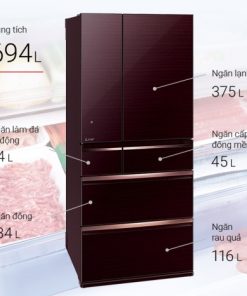 Tủ lạnh Mitsubishi Electric Inverter 694 lít MR-WX70C-BR-V - 32 Tủ lạnh Mitsubishi Electric Inverter 694 lít MR-WX70C-BR-V - 31