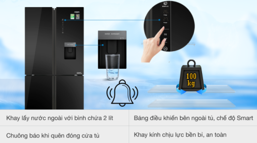 Tủ lạnh Aqua Inverter 456 lít AQR-IGW525EM (GB) - 5