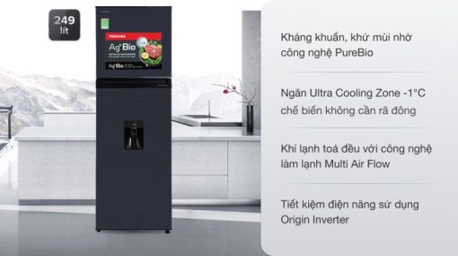 Tủ lạnh Toshiba Inverter 249 lít GR-RT325WE-PMV(06)-MG - 5