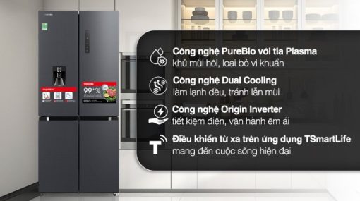 Tủ lạnh Toshiba Inverter 509 lít GR-RF605WI-PMV(06)-MG - 5