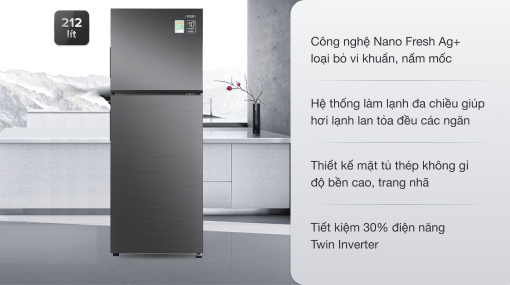 Tủ lạnh Aqua Inverter 212 lít AQR-T239FA(HB) - 5