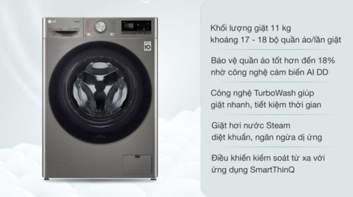 Máy Giặt LG Inverter 11 Kg FV1411S4P - 5