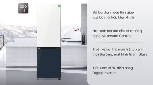 Tủ lạnh Samsung Inverter 339 lít RB33T307029/SV - 7