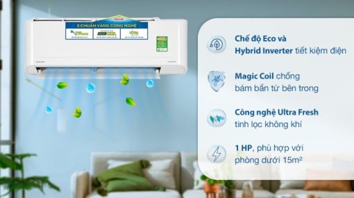 Máy lạnh TOSHIBA Inverter 1HP RAS-H10C4KCVG-V/RAS-H10C4ACVG-V - 5