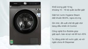 Máy giặt Samsung AI Inverter 10kg WW10T634DLX/SV - 23