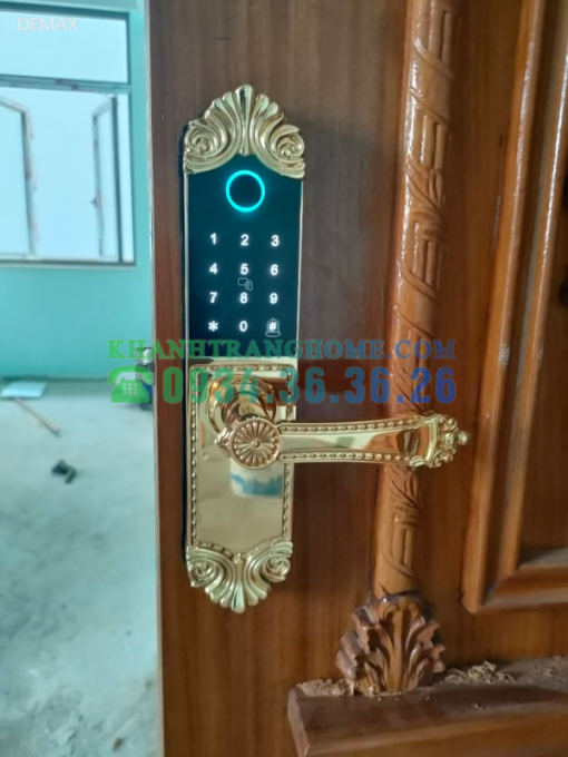 Khóa cửa vân tay DEMAX SL280 BRASS 24K tiêu chuẩn Đức - 59