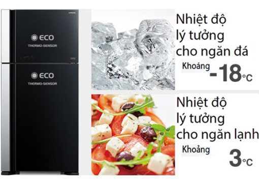 Tủ lạnh Hitachi Inverter 450 lít R-FG560PGV8X-GBK - 3