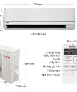 Máy lạnh Toshiba 1.5 Hp RAS-H13U2KSG-V - 16 Máy lạnh Toshiba 1.5 Hp RAS-H13U2KSG-V - 15