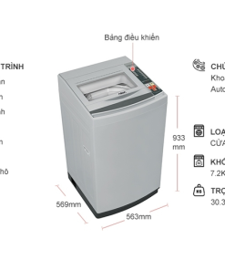 Máy giặt Aqua 7.2 kg AQW-S72CT (H2) - 18 Máy giặt Aqua 7.2 kg AQW-S72CT (H2) - 17