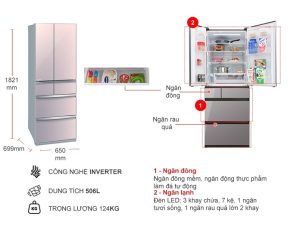 Tủ Lạnh Mitsubishi Inverter 506 Lít MR-WX52D-F-V - 27
