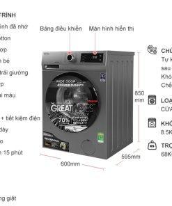 Máy Giặt Toshiba Inverter 8.5 Kg TW-BK95S3V (SK) - 26 Máy Giặt Toshiba Inverter 8.5 Kg TW-BK95S3V (SK) - 25