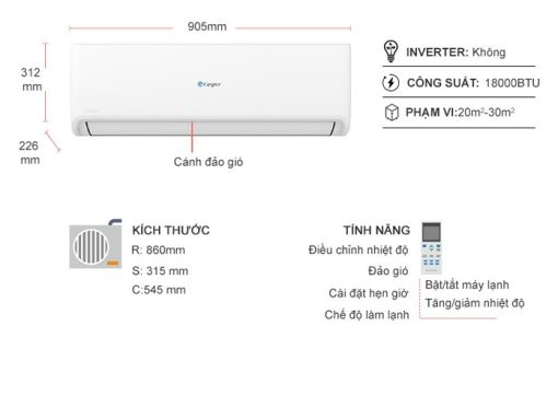 Máy lạnh Casper 2 HP SC-18FS32 - 1