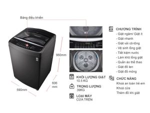Máy giặt LG Inverter 10.5 kg T2350VSAB - 23