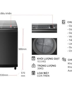 Máy giặt Sharp Inverter 10.5 kg ES-X105HV-S - 18 Máy giặt Sharp Inverter 10.5 kg ES-X105HV-S - 17