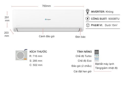 Máy lạnh Casper 1 HP SC-09FS33 - 3