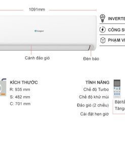 Máy lạnh Casper 2.5 HP SC-24FS33 - 18 Máy lạnh Casper 2.5 HP SC-24FS33 - 17