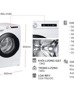 Máy giặt Samsung 13 kg Inverter WW13T504DAW - 25
