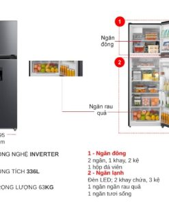 Tủ lạnh Toshiba Inverter 336 lít GR-RT435WEA-PMV(06)-MG - 26 Tủ lạnh Toshiba Inverter 336 lít GR-RT435WEA-PMV(06)-MG - 25
