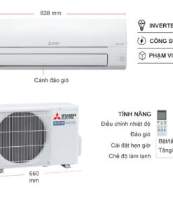 Máy lạnh Mitsubishi Electric Inverter 1 HP MSY/MUY-JW25VF - 22 Máy lạnh Mitsubishi Electric Inverter 1 HP MSY/MUY-JW25VF - 21